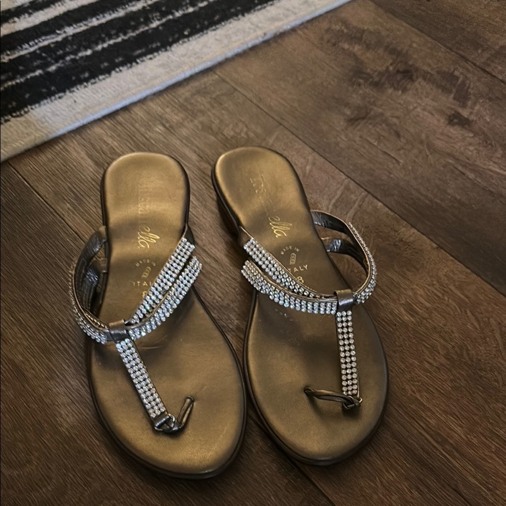 Elegant Women's Sandals With Rhinestones